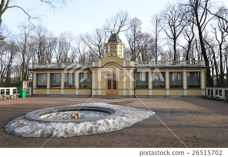 Poultry yard building in Summer Garden. Poultry yard building in Summer Garden. 26515702
