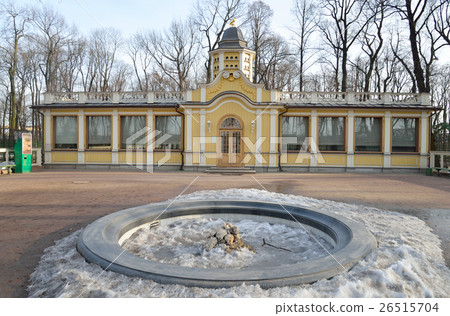 Poultry yard building in Summer Garden. Poultry yard building in Summer Garden. 26515704