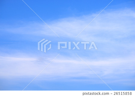 Blue sky with spindrift clouds. 26515858