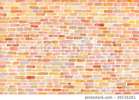 Watercolor texture brick 26516261