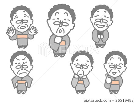 Various faces of the old lady 26519492