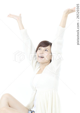 A young lady in a relaxing pose A young lady in a relaxing pose 26520305