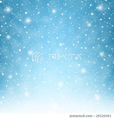 Flying snowflakes on blue background. Flying snowflakes on blue background. 26520361