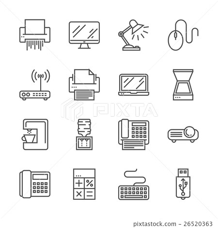 Office devices icons 26520363