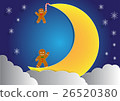 ginger bread with big moon and cloud background 26520380
