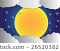 big full moon and cloud background in the night 26520382