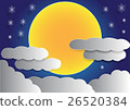 big full moon and cloud background 26520384