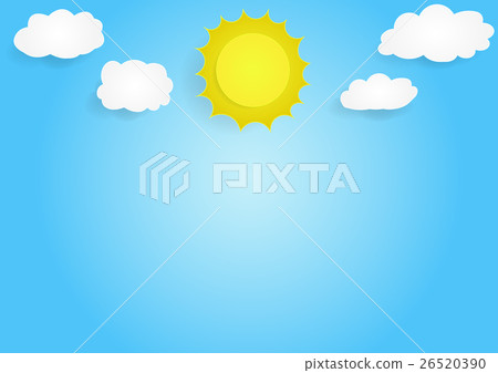 cloud with sky background, vector cloud with sky background, vector 26520390