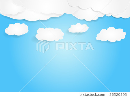 cloud with sky background, vector cloud with sky background, vector 26520393