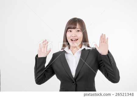 A young lady in a suit 26521348