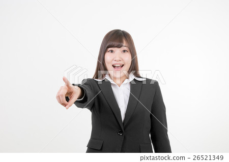 A young lady in a suit 26521349