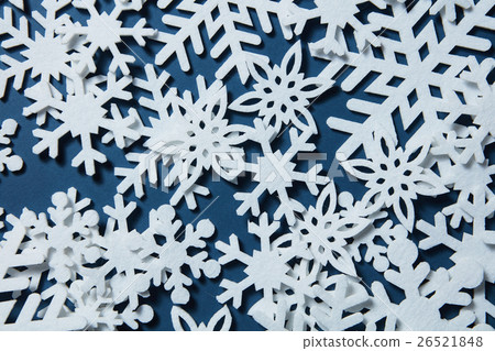Christmas background of snowflakes 26521848