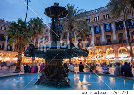 Fountain of Three Graces in Barcelona Placa Reial 26522711