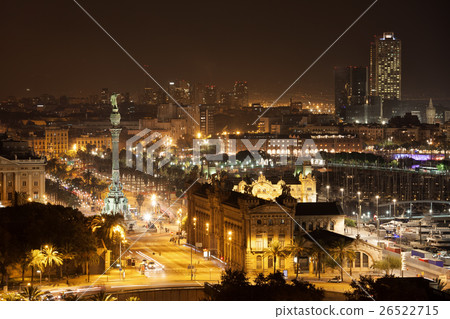 City of Barcelona by Night City of Barcelona by Night 26522715