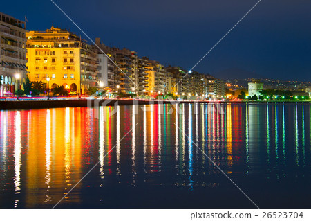 Thessaloniki at dusk, Greece Thessaloniki at dusk, Greece 26523704