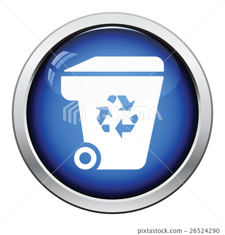 Garbage container recycle sign icon Garbage container recycle sign icon 26524290