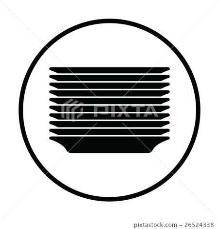 Plate stack icon Plate stack icon 26524338