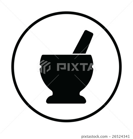 Mortar and pestle icon 26524341