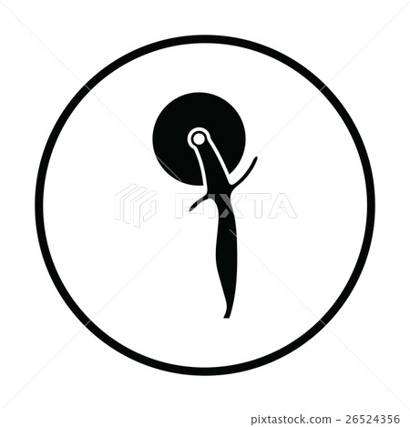 Pizza roll knife icon Pizza roll knife icon 26524356