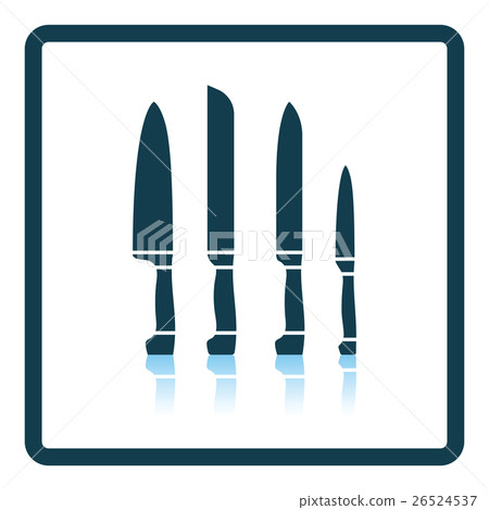 Kitchen knife set icon Kitchen knife set icon 26524537