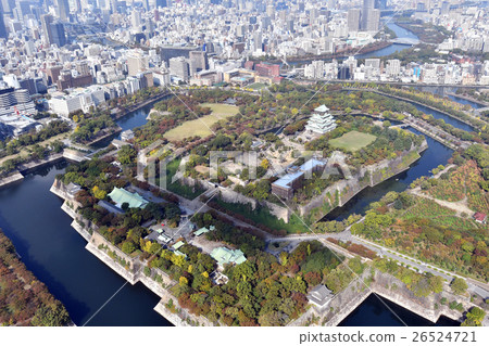 大阪城堡鳥瞰圖 大阪城堡鳥瞰圖 26524721