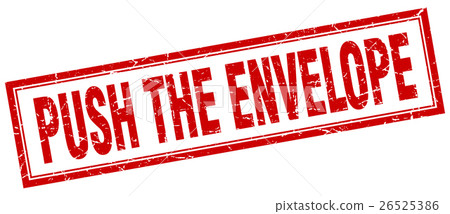 push the envelope square stamp 26525386