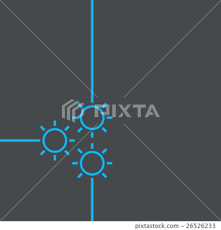 Gear icon with place for your text 26526233