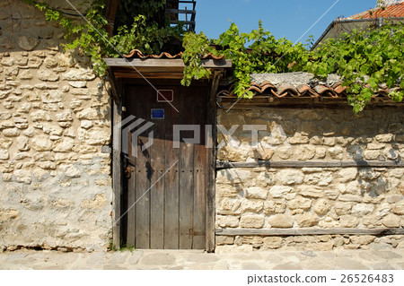 Door on street in old town of Nesebar, Bulgaria Door on street in old town of Nesebar, Bulgaria 26526483