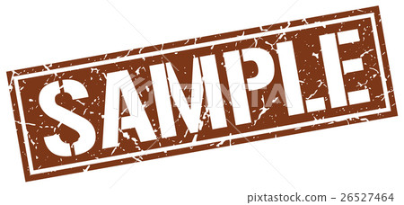 sample square grunge stamp - Stock Illustration [26527464] - PIXTA
