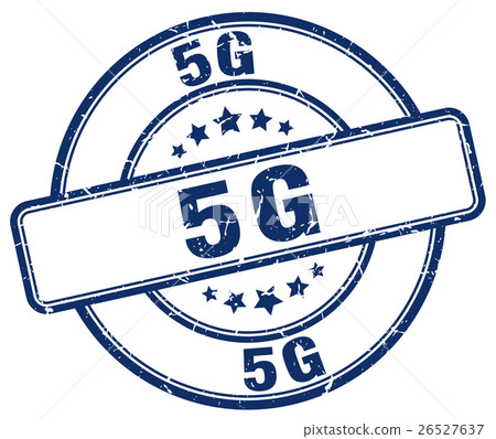 5g blue grunge stamp 5g blue grunge stamp 26527637