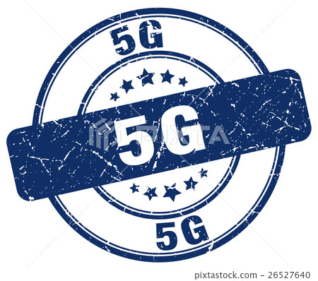 5g blue grunge stamp 5g blue grunge stamp 26527640