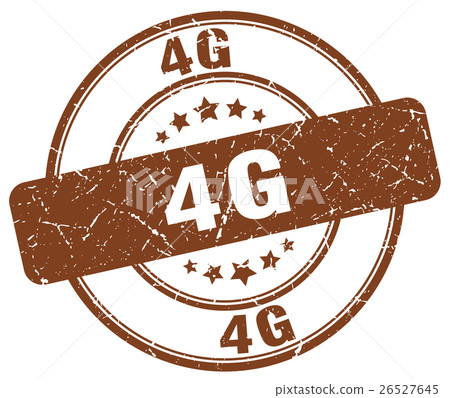 4g brown grunge stamp 4g brown grunge stamp 26527645