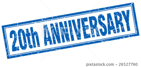 20th anniversary square stamp 26527760