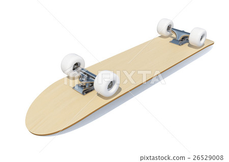 3d rendering skateboard deck isolated on white 26529008