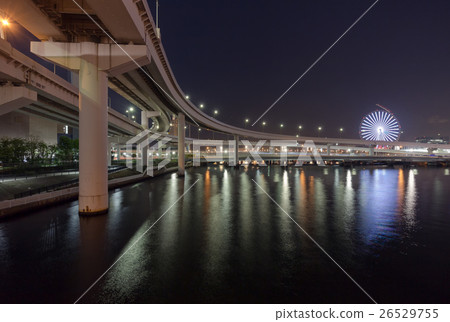 Capital high speed around the Ariake Junction and the Ferris wheel 26529755