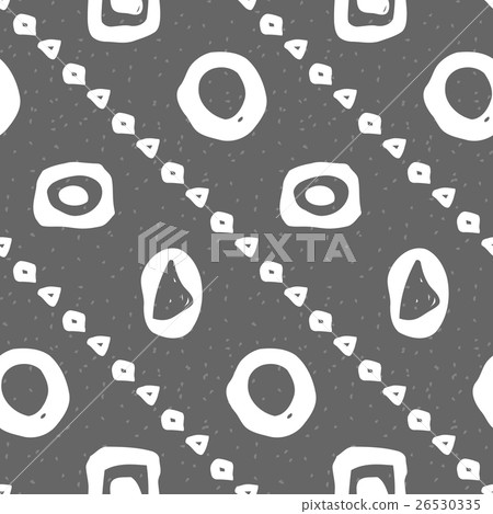 Geometric monochrome seamless pattern Geometric monochrome seamless pattern 26530335
