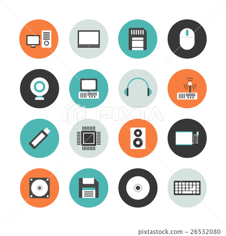 computer equipment outline icon computer equipment outline icon 26532080