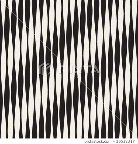 Vector Seamless Black and White Vertical Wavy - Stock Illustration ...
