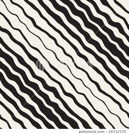 Vector Seamless Black and White Hand Drawn - Stock Illustration ...