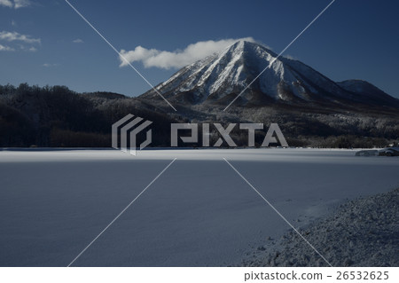 Hokkaido Fuyama snowy mountain winter scenery Mt. Hokkaido Fuyama snowy mountain winter scenery Mt. 26532625
