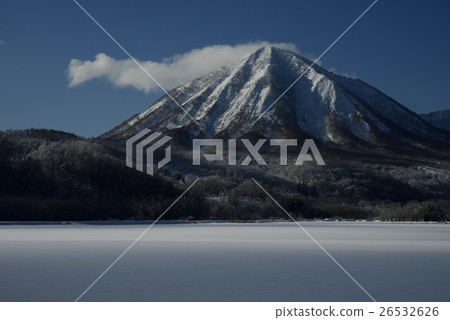 Hokkaido Fuyama snowy mountain winter scenery Mt. Hokkaido Fuyama snowy mountain winter scenery Mt. 26532626