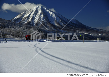 Hokkaido Fuyama snowy mountain winter scenery Mt. Hokkaido Fuyama snowy mountain winter scenery Mt. 26532627