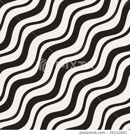Vector Seamless Black and White Hand Drawn - Stock Illustration ...