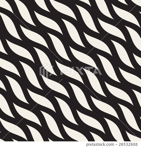Vector Seamless Black and White Hand Drawn - Stock Illustration ...