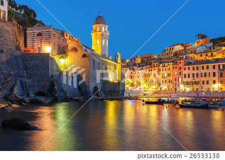 Night Vernazza, Cinque Terre, Liguria, Italy 26533138