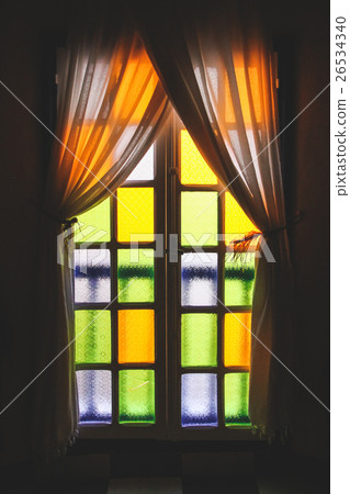 Stained glass window 26534340