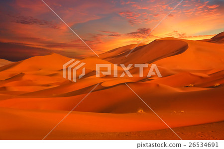 Stunning sand dunes of Merzouga 26534691