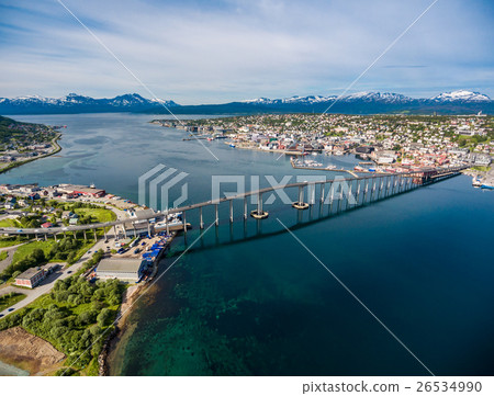 Bridge of city Tromso, Norway 26534990