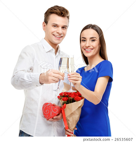 Happy couple on Valentines day Happy couple on Valentines day 26535607