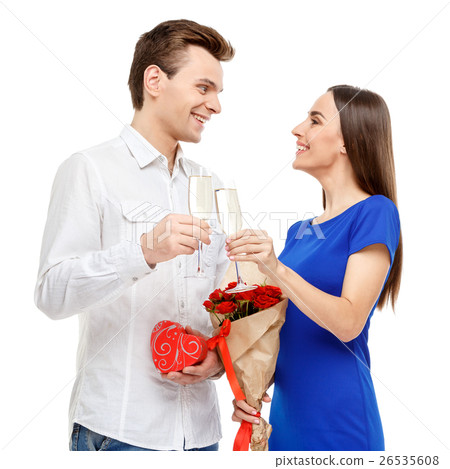 Happy couple on Valentines day Happy couple on Valentines day 26535608